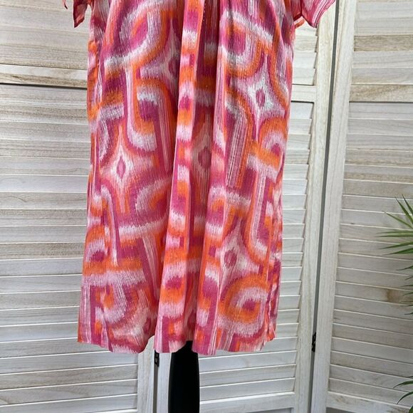 Vilagallo Ikat Kaftan Cover Up Dress 38 / 6 - Picture 4 of 14